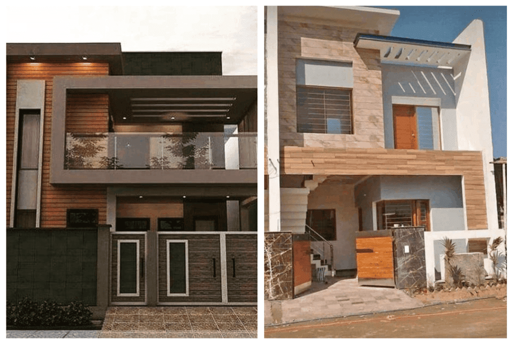 Wooden Tiles for Front Wall