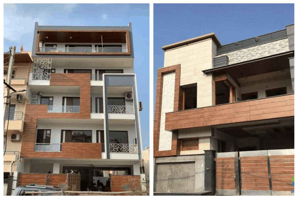 Wooden Tiles for Front Wall