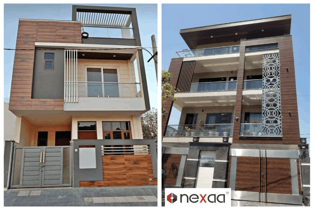 Wooden Tiles for Front Wall